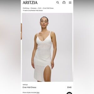 Aritzia - Wilfred Evie Midi Dress in Light Birch